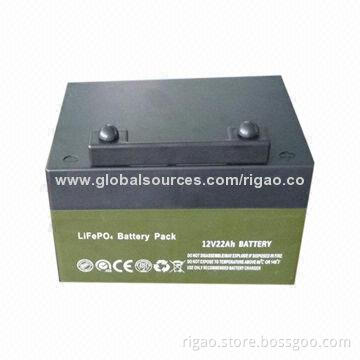 12V, 22Ah LiFePO4 battery packs for electric vehicle and golf cart of Windrunner